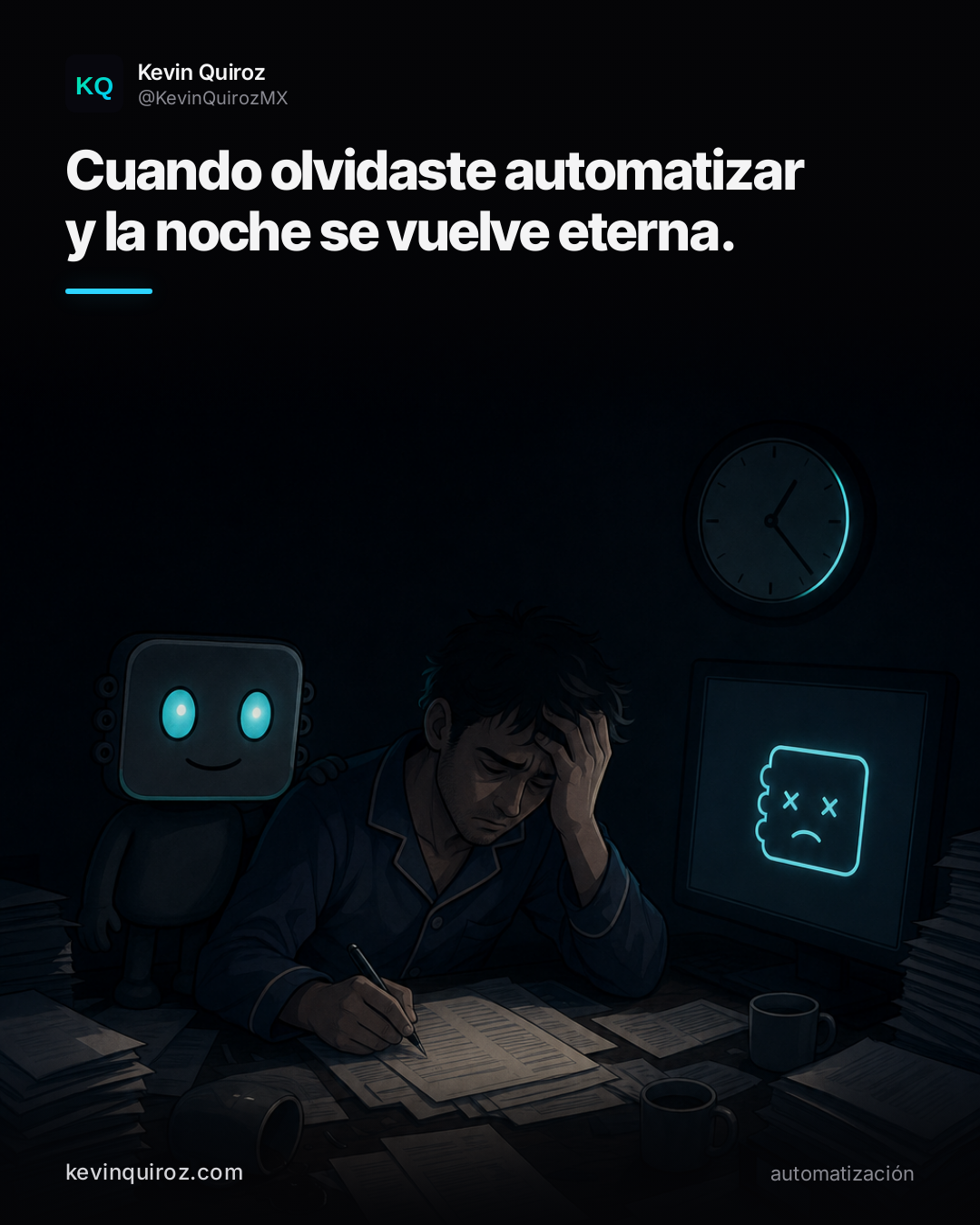 Copiar datos a mano a las 3 AM